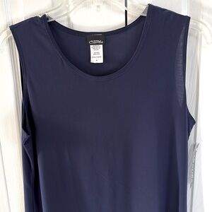 NWT Caribe U.S.A. Women's Navy Blue Polyester/Spandex Sleeveless Tank Top - M